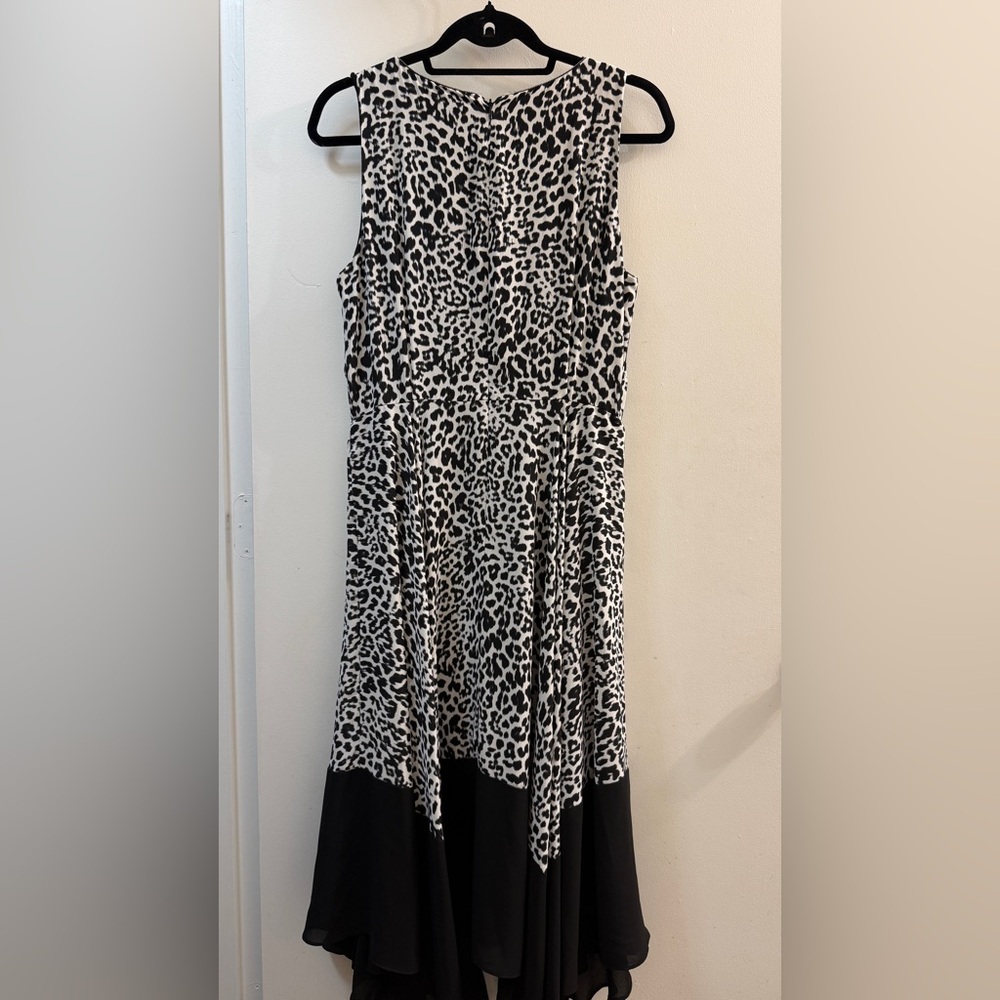 White House Black Market Leopard High-Low Dress 8 - Picture 12 of 13
